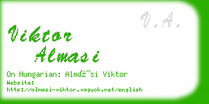 viktor almasi business card